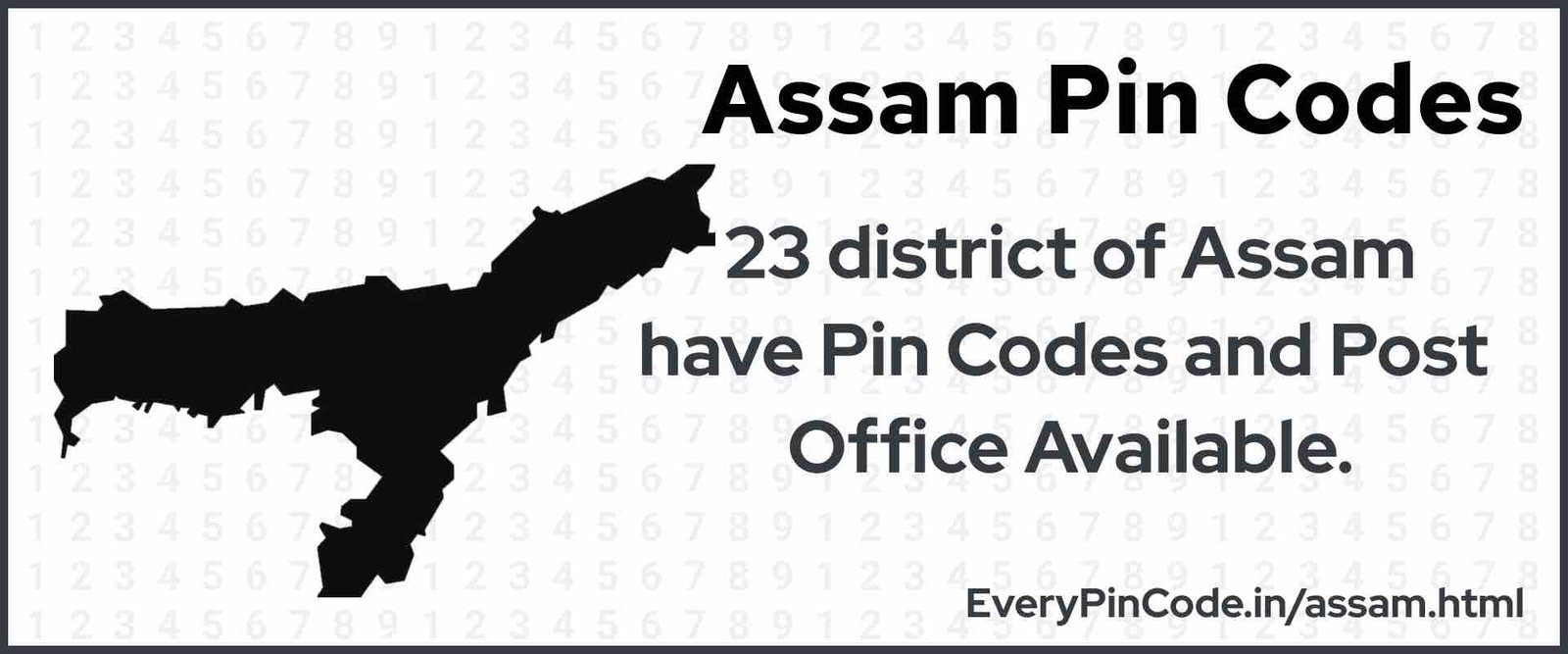 Pin Code List for Assam | Post Office List for Assam