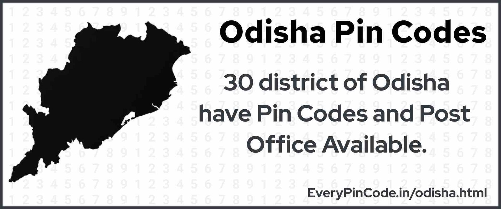 Pin Code List for Odisha | Post Office List for Odisha