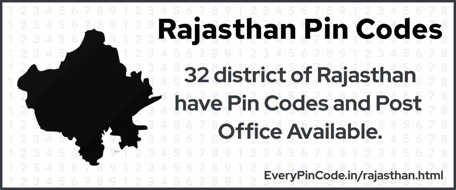 Pin Code List for Rajasthan | Post Office List for Rajasthan